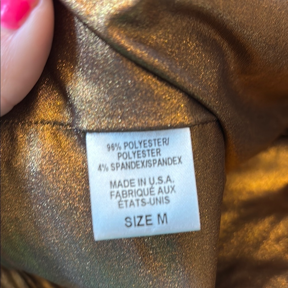 Torn by Ronny Kobo Gold Skirt sz m - Picture 4 of 4